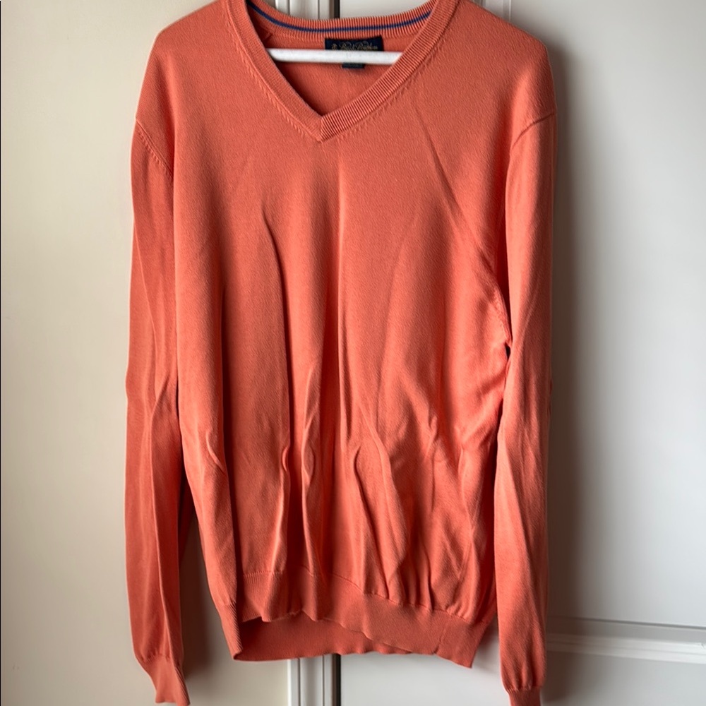 V-Neck Orange Sweater